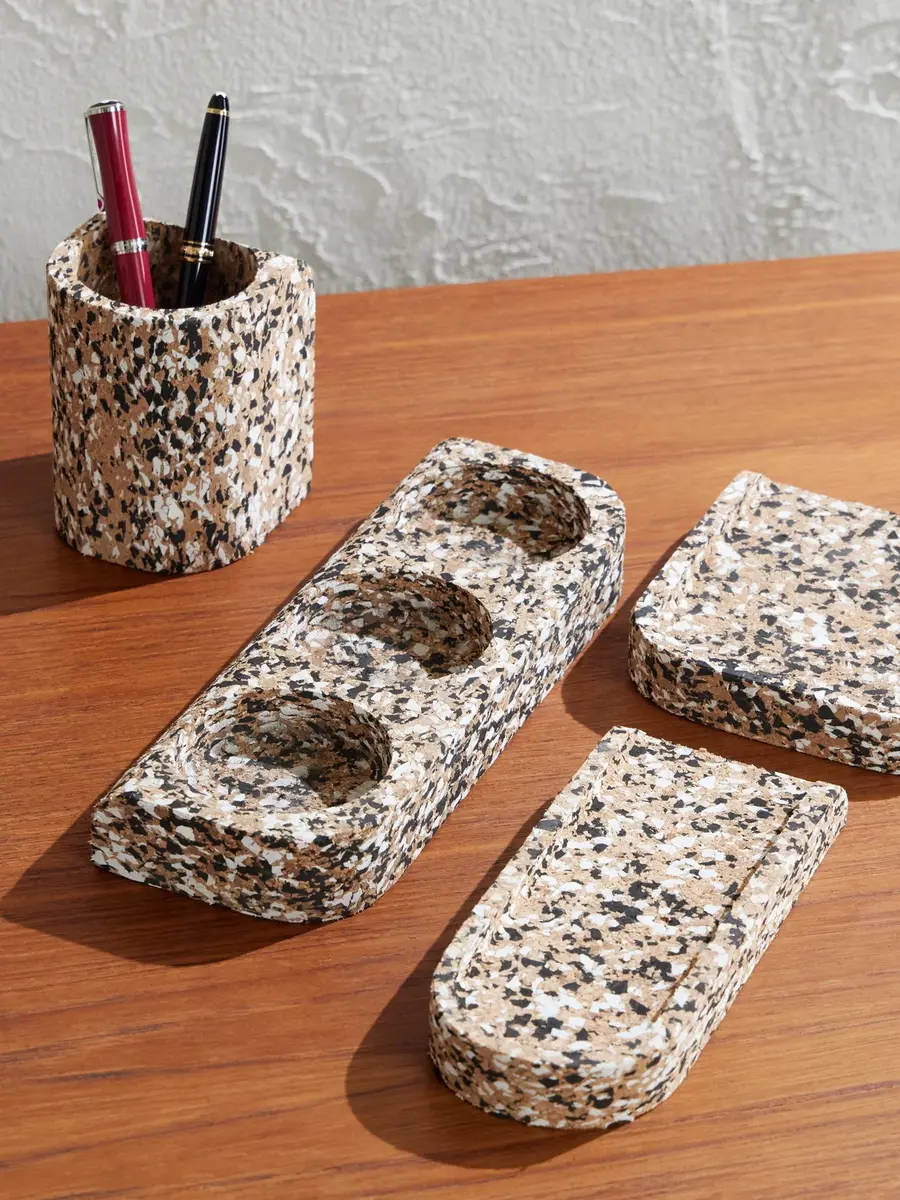 The Conran Shop Confetti Cork Desk Accessory Set - Men | Thumbnail 2