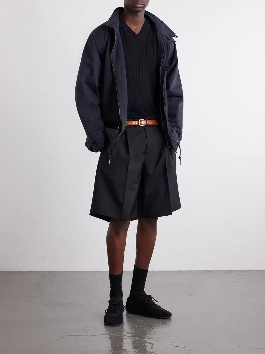 mfpen Wide-Leg Wool Shorts - Men | Thumbnail 2 mfpen Wide-Leg Wool Shorts - Men | Thumbnail 2