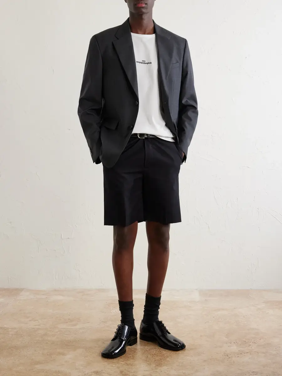 Maison Margiela Logo-Embroidered Cotton-Jersey T-Shirt - Men | Thumbnail 2 Maison Margiela Logo-Embroidered Cotton-Jersey T-Shirt - Men | Thumbnail 2