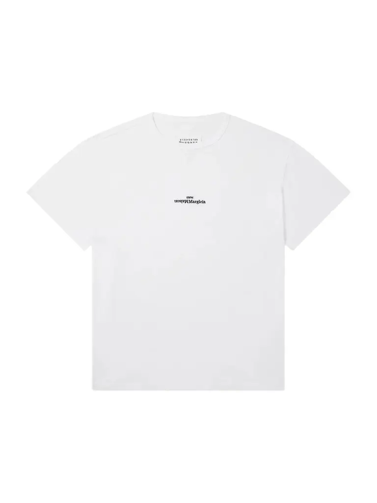 Maison Margiela Logo-Embroidered Cotton-Jersey T-Shirt - Men