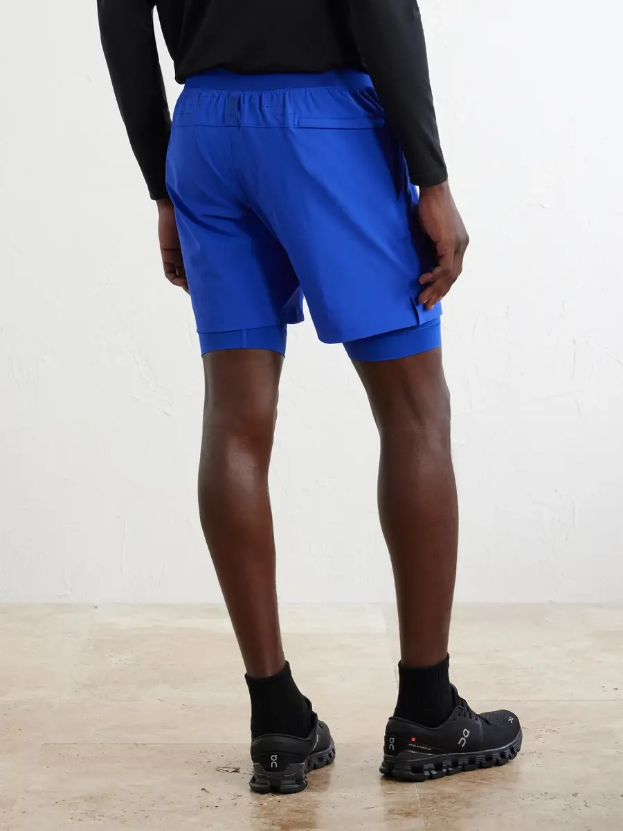 lululemon License to Train Straight-Leg Layered 7" Stretch Recycled-Shell and Jersey Drawstring Shorts - Men | Thumbnail 4 lululemon License to Train Straight-Leg Layered 7" Stretch Recycled-Shell and Jersey Drawstring Shorts - Men | Thumbnail 4