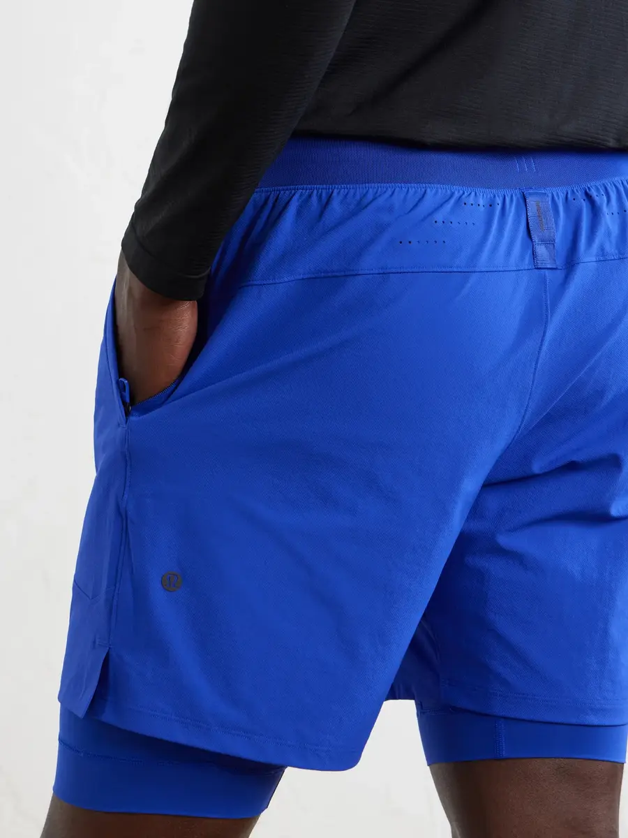 lululemon License to Train Straight-Leg Layered 7" Stretch Recycled-Shell and Jersey Drawstring Shorts - Men | Thumbnail 5 lululemon License to Train Straight-Leg Layered 7" Stretch Recycled-Shell and Jersey Drawstring Shorts - Men | Thumbnail 5