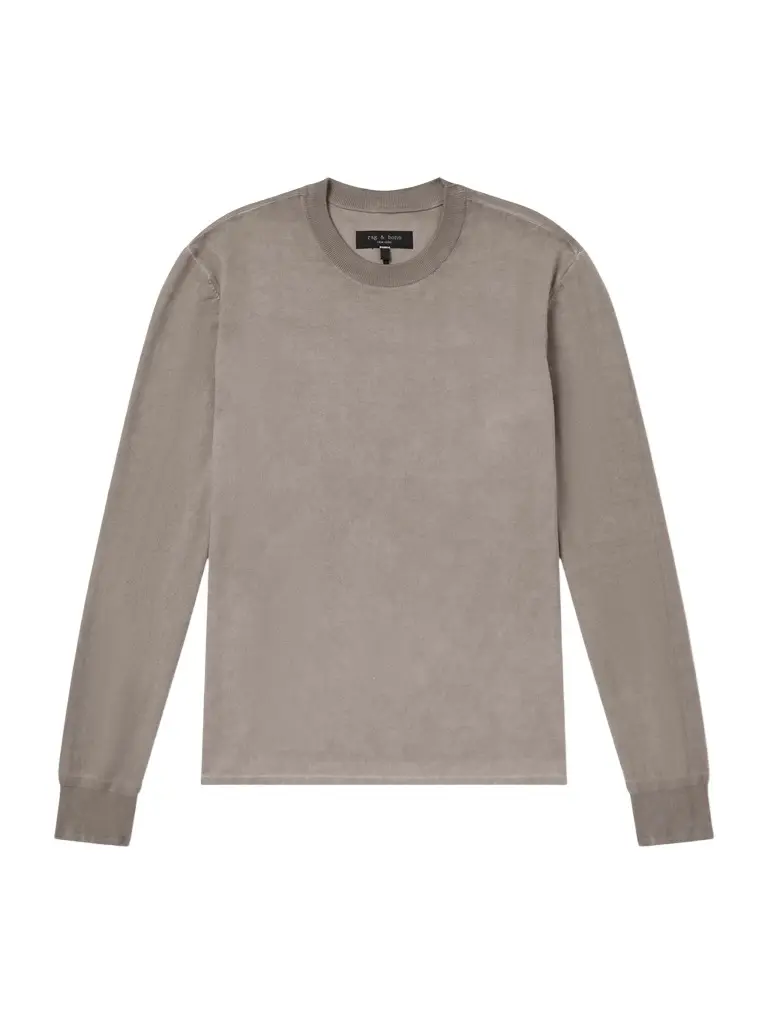 rag & bone Ribbed Cotton Sweater - Men