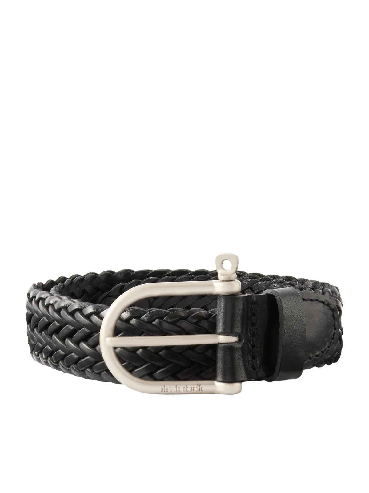 Bleu de Chauffe 3.5cm Manille Leather Belt - Men