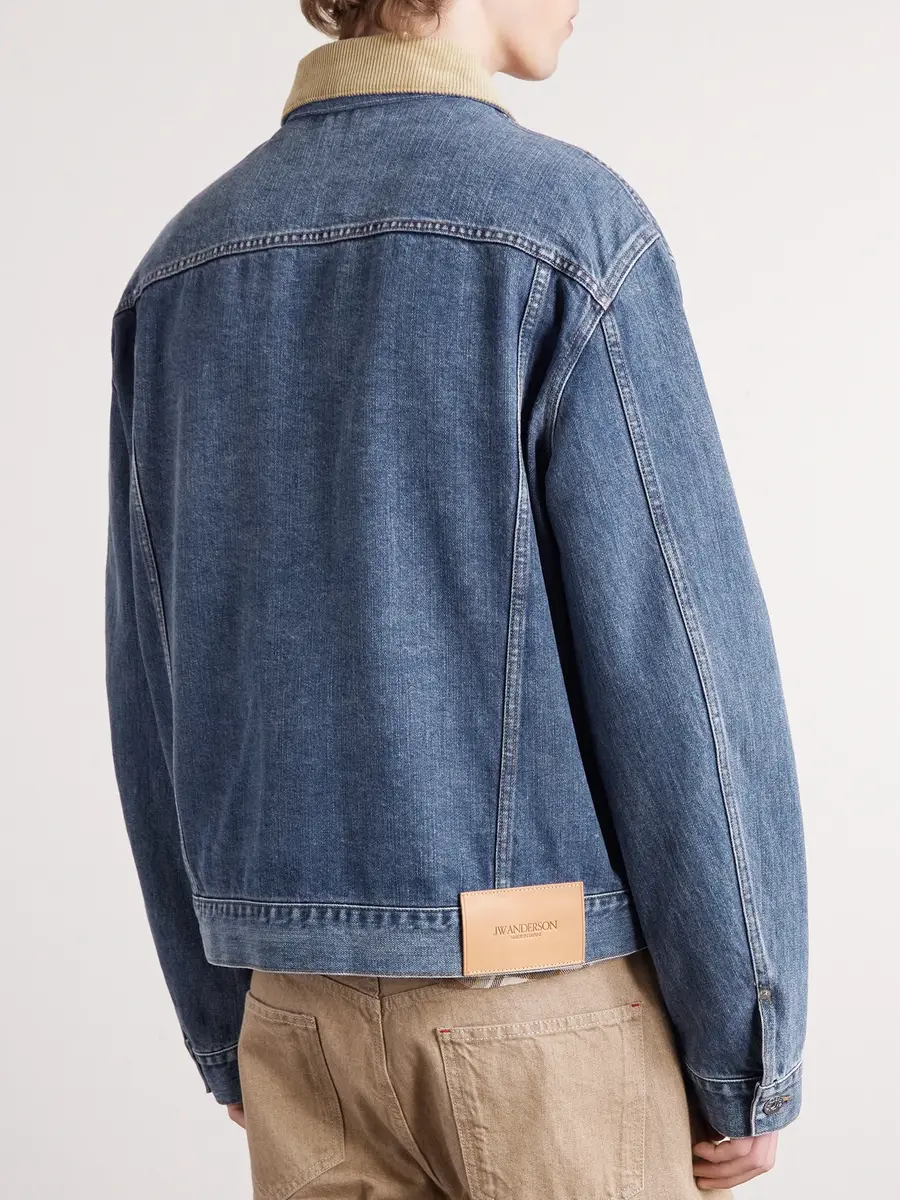JW Anderson Corduroy-Trimmed Denim Jacket - Men | Thumbnail 4 JW Anderson Corduroy-Trimmed Denim Jacket - Men | Thumbnail 4