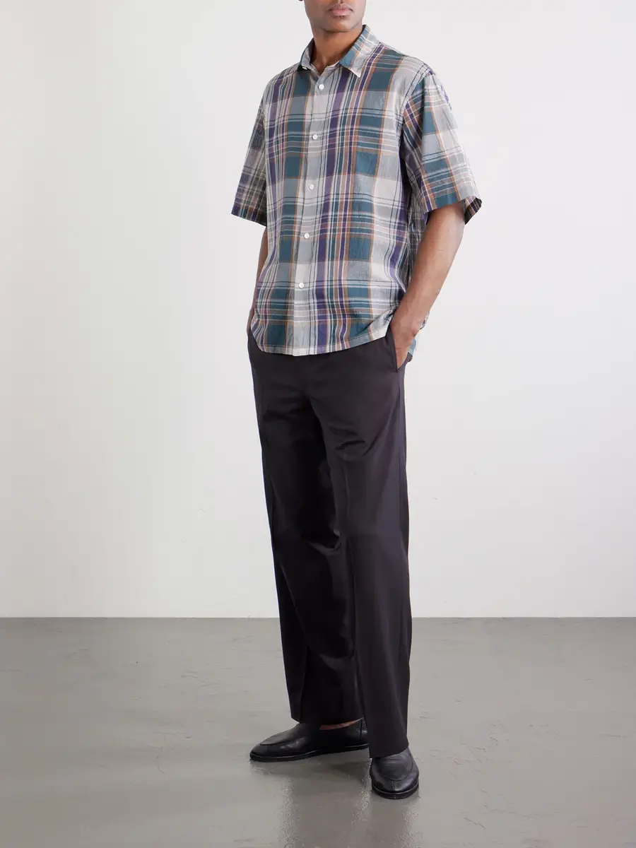 Kaptain Sunshine Checked Cotton-Gauze Shirt - Men | Thumbnail 2