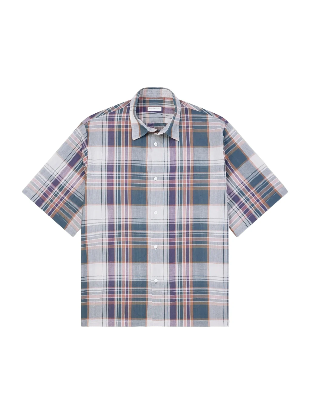 Checked Cotton-Gauze Shirt - Men Checked Cotton-Gauze Shirt - Men