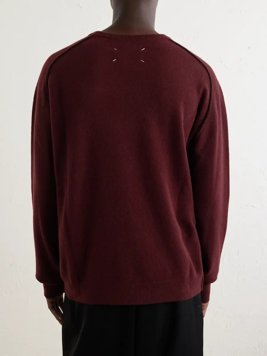 Maison Margiela Knitted Wool Sweater - Men | Thumbnail 4 Maison Margiela Knitted Wool Sweater - Men | Thumbnail 4
