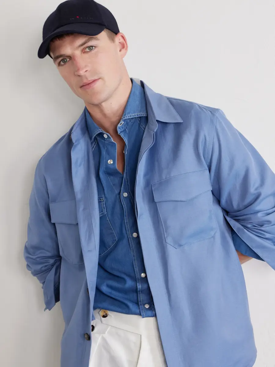 Kiton Logo-Embroidered Cashmere Cap - Men | Thumbnail 2