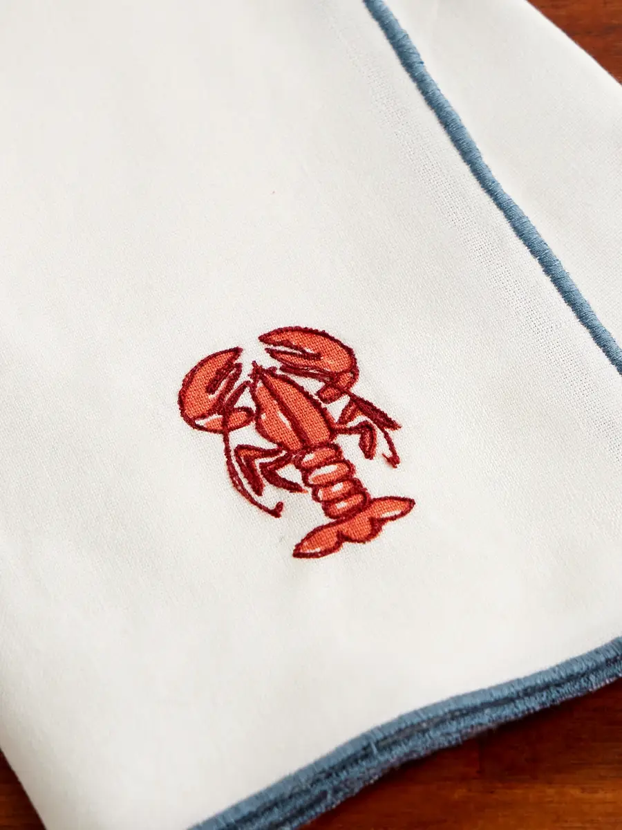 The Conran Shop Vedura Set of Six Embroidered Cotton and Linen-Blend Napkins - Men | Thumbnail 3 The Conran Shop Vedura Set of Six Embroidered Cotton and Linen-Blend Napkins - Men | Thumbnail 3