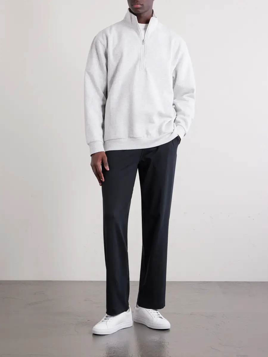 lululemon Steady State Cotton-Blend Jersey Half-Zip Sweatshirt - Men | Thumbnail 2