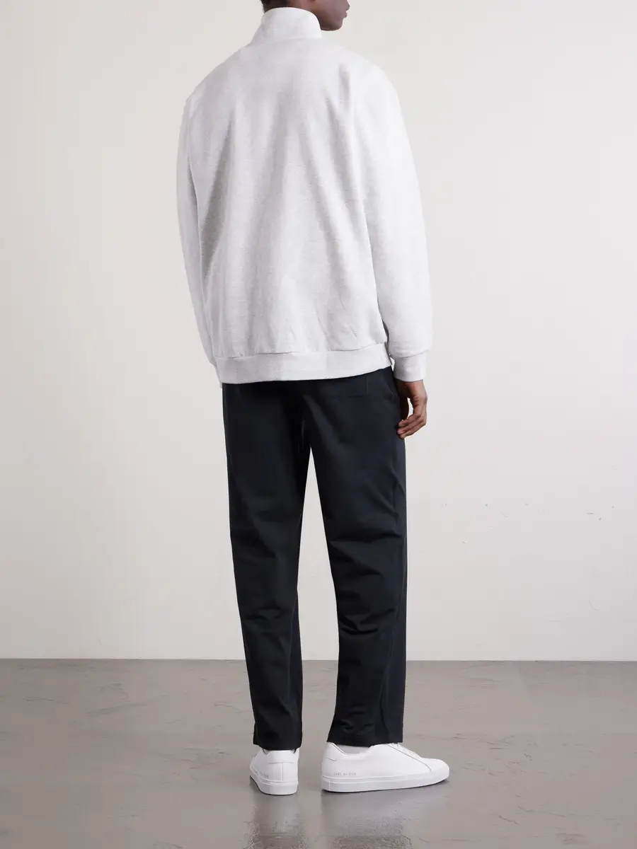 lululemon Steady State Cotton-Blend Jersey Half-Zip Sweatshirt - Men | Thumbnail 4