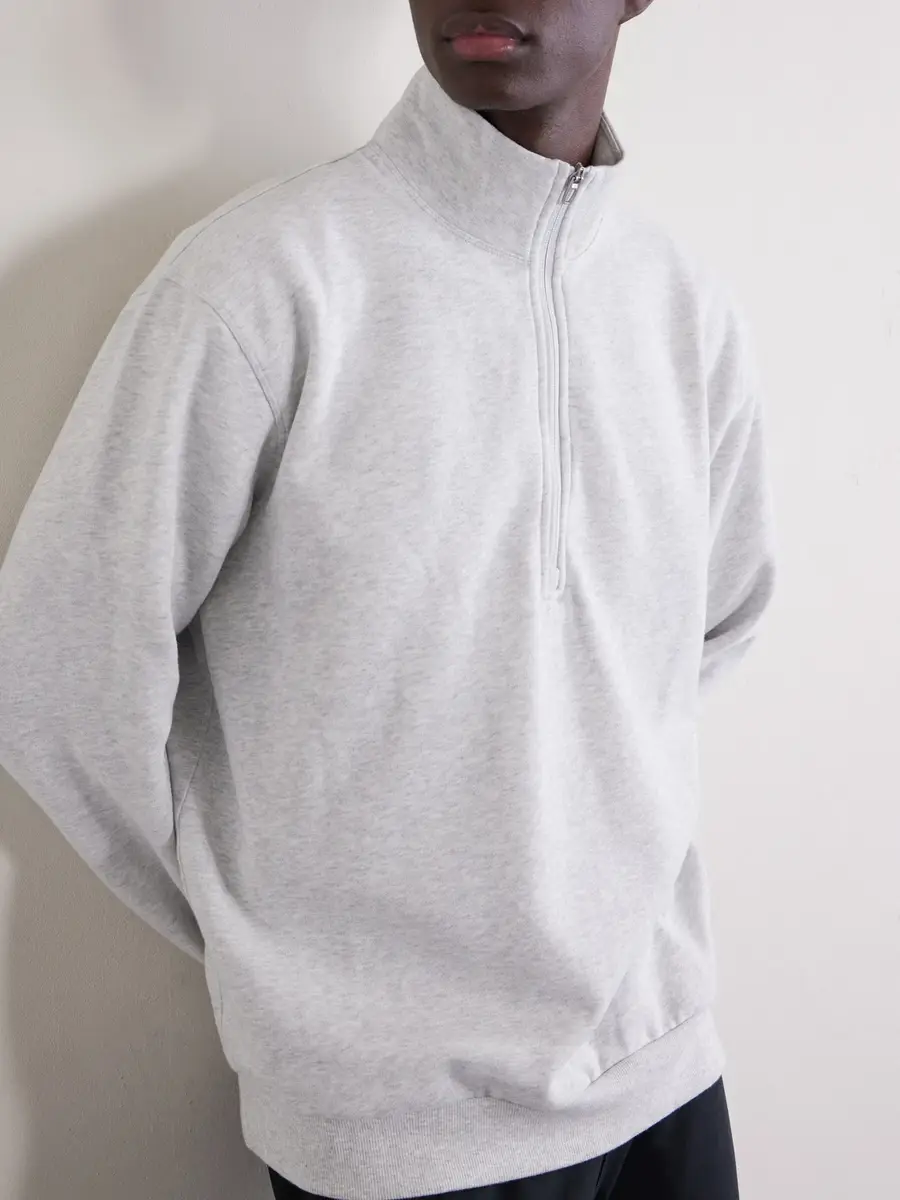 lululemon Steady State Cotton-Blend Jersey Half-Zip Sweatshirt - Men | Thumbnail 5