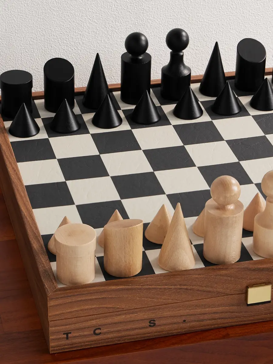 The Conran Shop Milos Wood and Felt Chess Set - Men | Thumbnail 4 The Conran Shop Milos Wood and Felt Chess Set - Men | Thumbnail 4