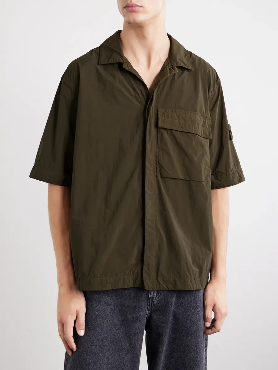 Stone Island GHOST Brushed Nylon Shirt - Men | Thumbnail 3 Stone Island GHOST Brushed Nylon Shirt - Men | Thumbnail 3