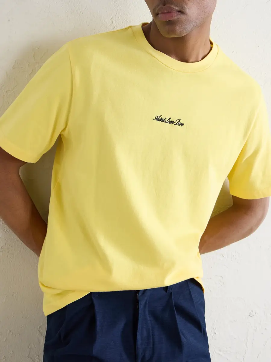 Aimé Leon Dore Logo-Embroidered Cotton-Jersey T-Shirt - Men | Thumbnail 5