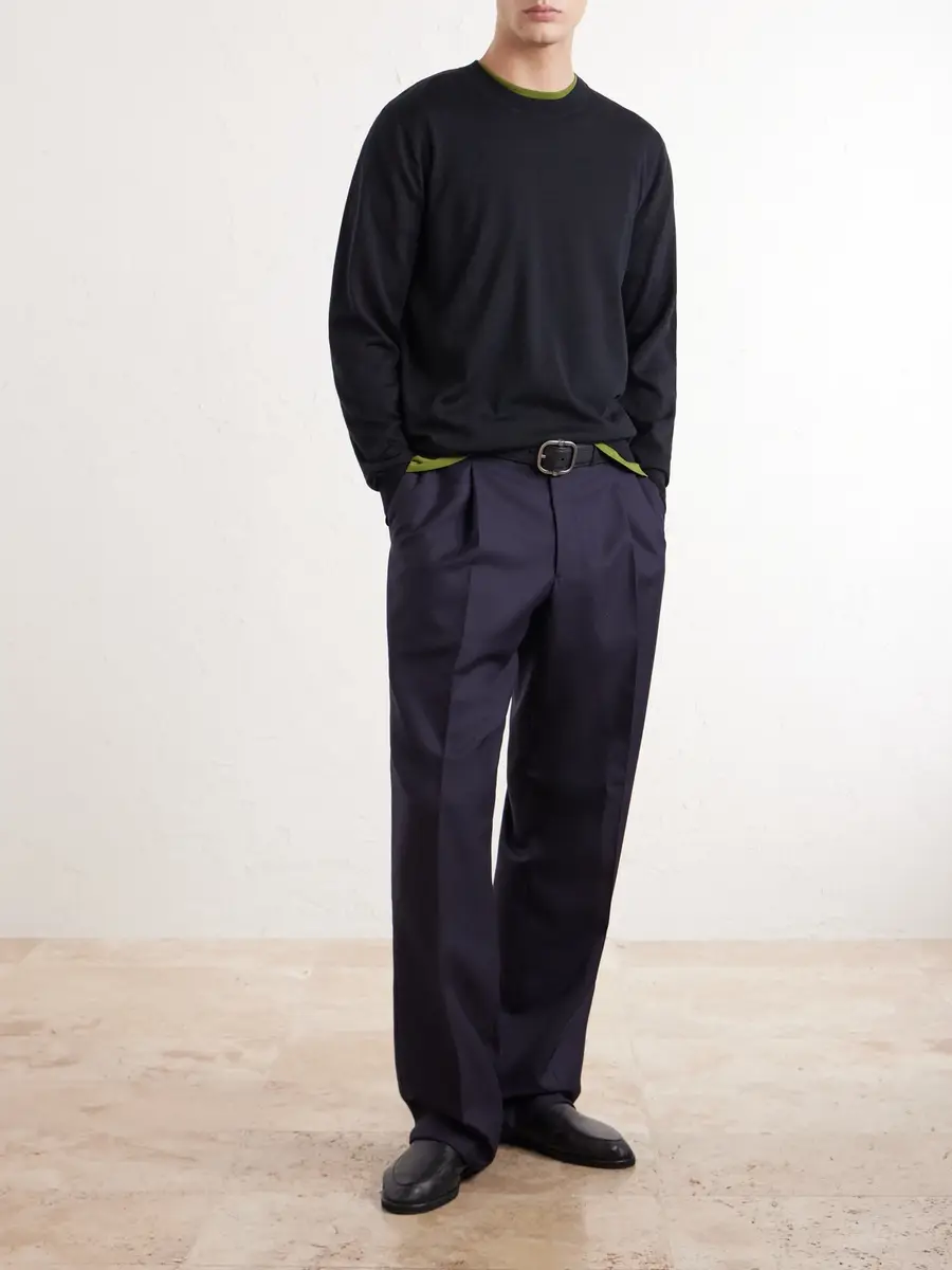 Dries Van Noten Merino Wool Sweater - Men | Thumbnail 2 Dries Van Noten Merino Wool Sweater - Men | Thumbnail 2