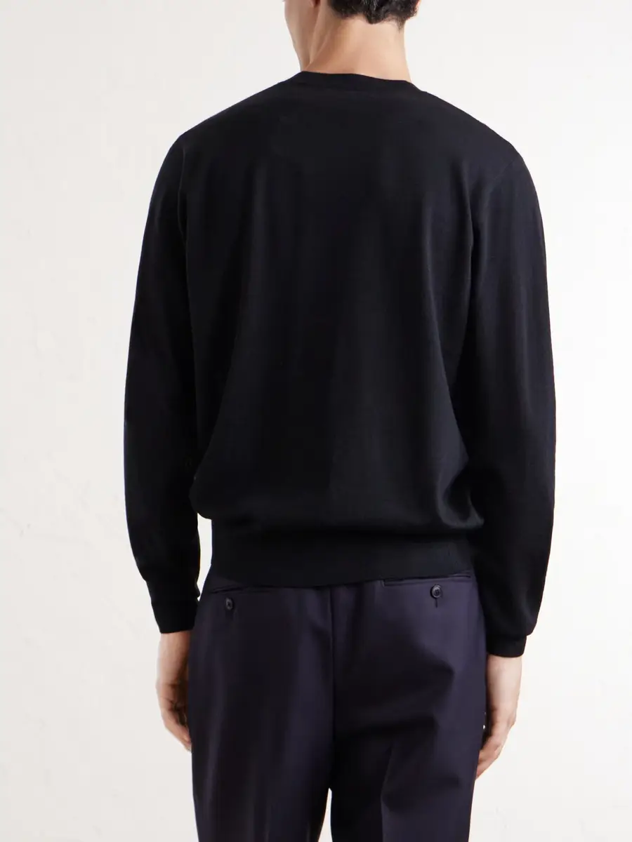 Dries Van Noten Merino Wool Sweater - Men | Thumbnail 4 Dries Van Noten Merino Wool Sweater - Men | Thumbnail 4