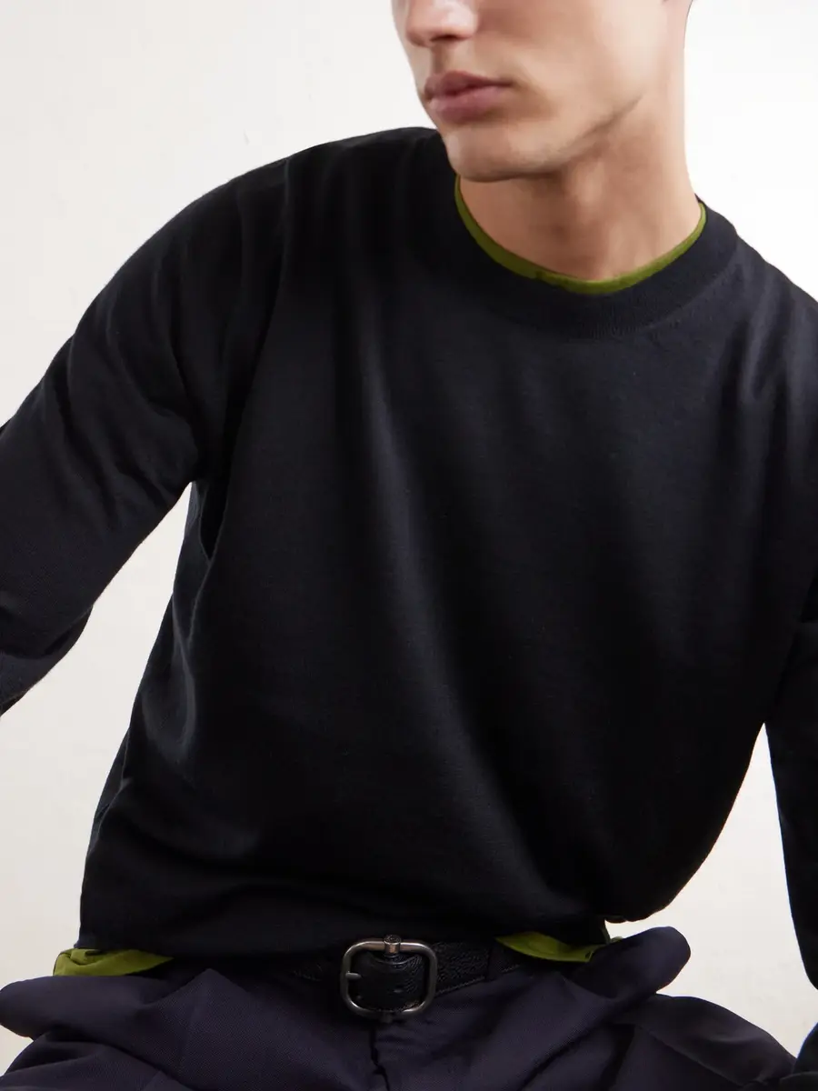 Dries Van Noten Merino Wool Sweater - Men | Thumbnail 5 Dries Van Noten Merino Wool Sweater - Men | Thumbnail 5