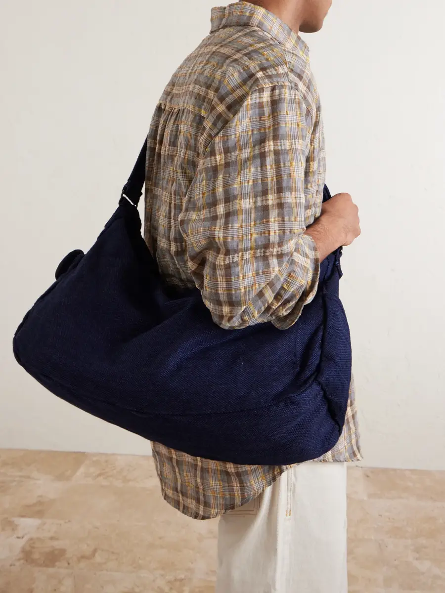 FrizmWORKS Sashiko Denim Messenger Bag - Men | Thumbnail 3 FrizmWORKS Sashiko Denim Messenger Bag - Men | Thumbnail 3