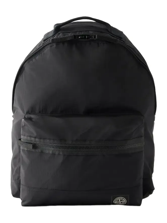 Logo-Appliqué Coated ECONYL® Nylon Metal Messenger Backpack - Men