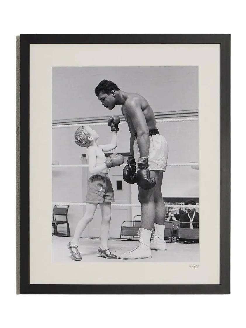 Sonic Editions Framed 1963 Ali and Young Patrick Power Print, 16" x 20" - Men
