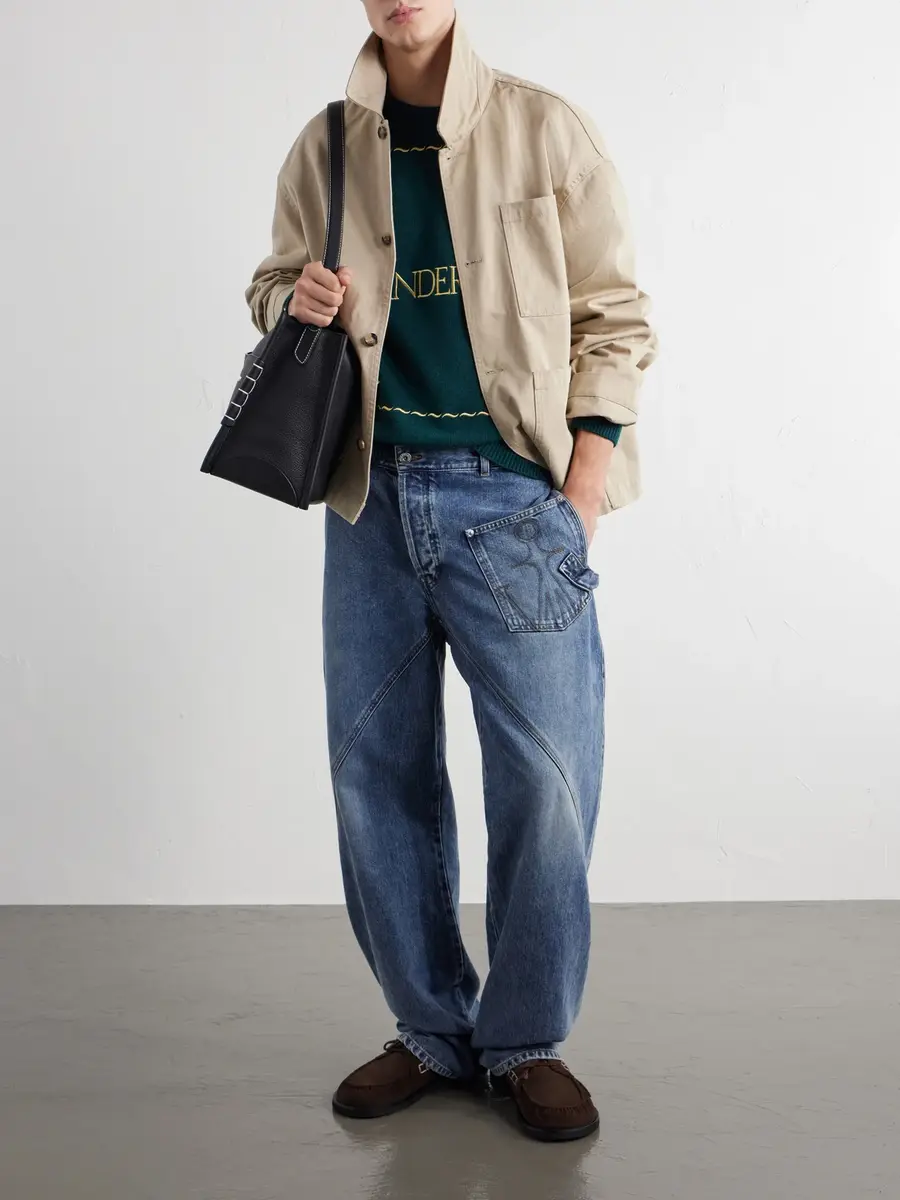 JW Anderson Logo-Embroidered Wool Sweater - Men | Thumbnail 2 JW Anderson Logo-Embroidered Wool Sweater - Men | Thumbnail 2