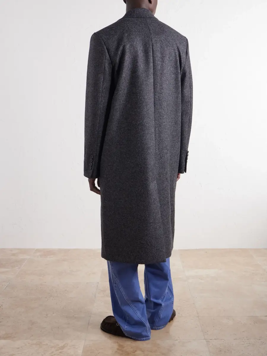 JW Anderson Double-Breasted Brushed Wool Coat - Men | Thumbnail 4
