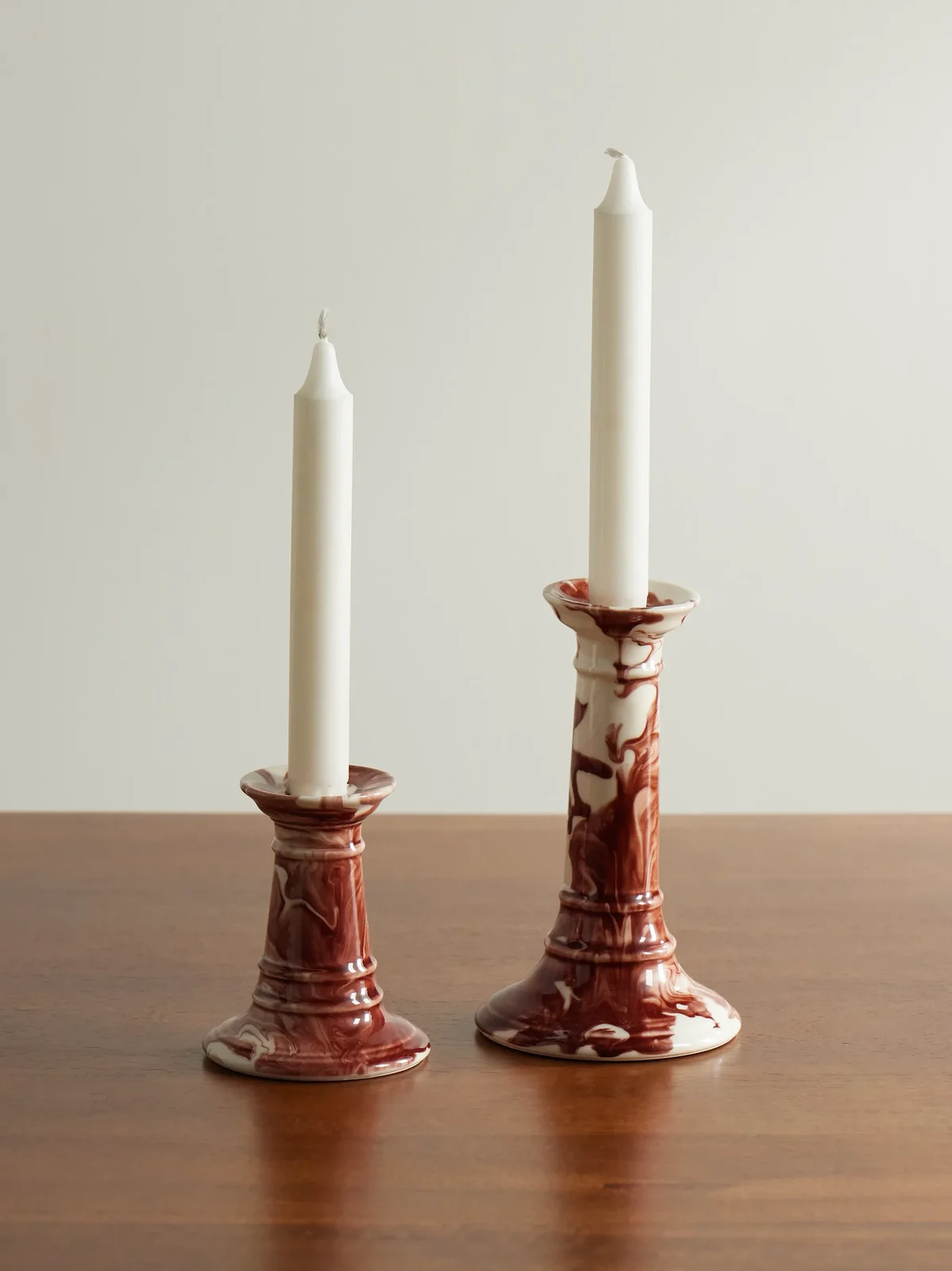 The Conran Shop Wardour Set of Two Earthenware Candlesticks - Men