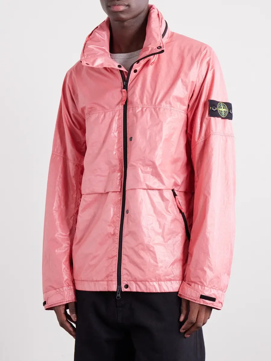 Stone Island Garment-Dyed Crinkled Nylon 3L-TC Hooded Jacket - Men | Thumbnail 3 Stone Island Garment-Dyed Crinkled Nylon 3L-TC Hooded Jacket - Men | Thumbnail 3
