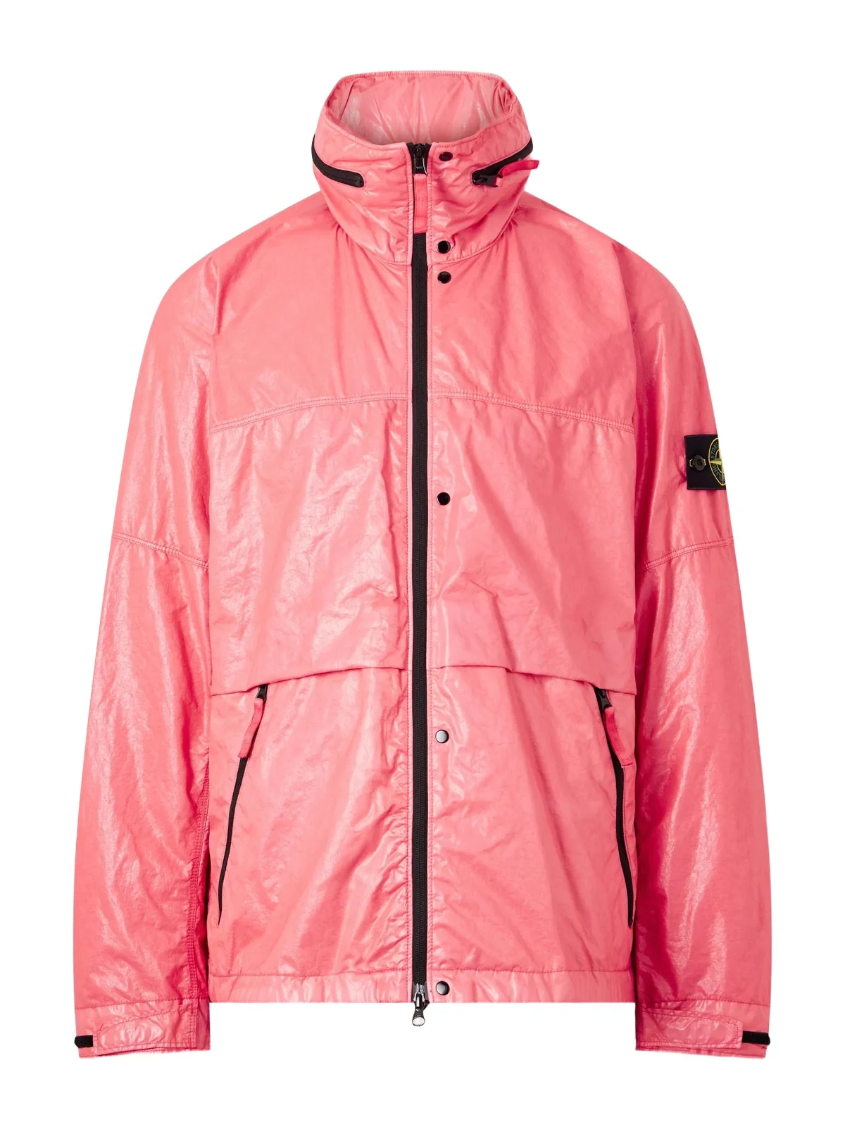 Stone Island Garment-Dyed Crinkled Nylon 3L-TC Hooded Jacket - Men