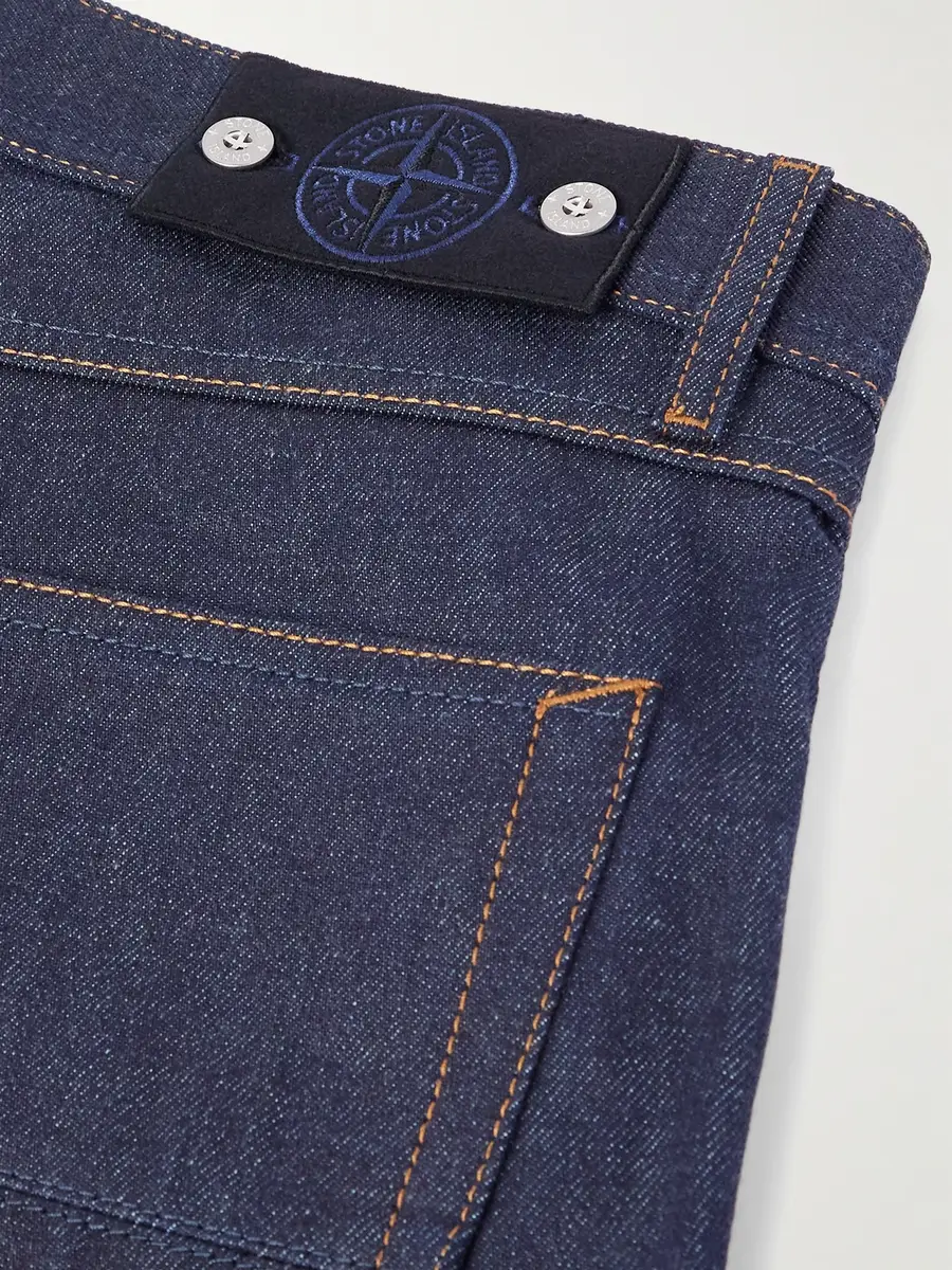 Stone Island DENIM Straight-Leg Logo-Appliquéd Organic Jeans - Men | Thumbnail 5 Stone Island DENIM Straight-Leg Logo-Appliquéd Organic Jeans - Men | Thumbnail 5