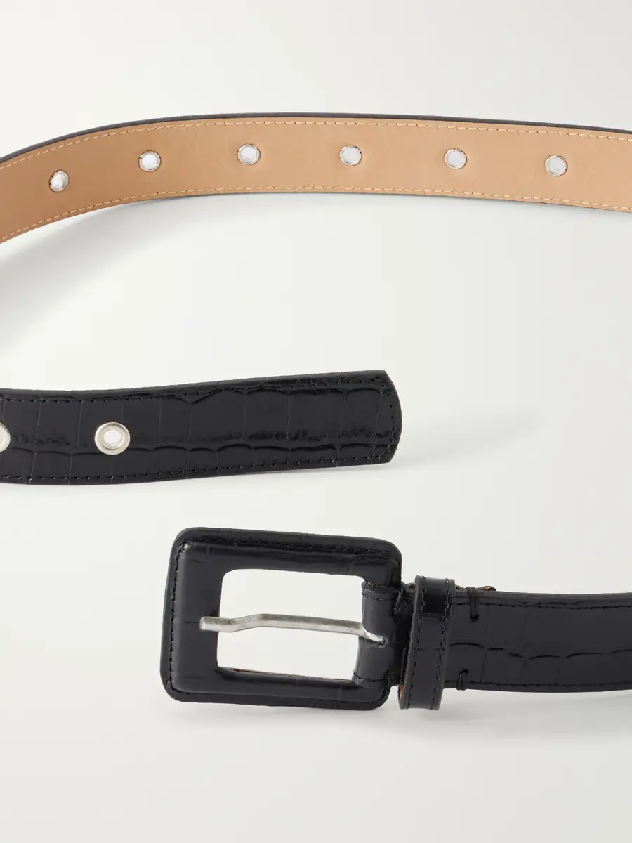 mfpen Drivers 3cm Croc-Effect Leather Belt - Men | Thumbnail 3 mfpen Drivers 3cm Croc-Effect Leather Belt - Men | Thumbnail 3
