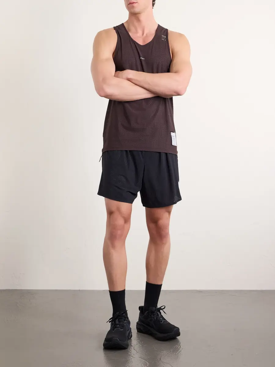 Satisfy Embellished Logo-Appliquéd Space-O™ Mesh Tank Top - Men | Thumbnail 2