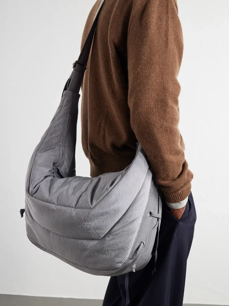 Lemaire Soft Game Large Quilted Canvas Messenger Bag - Men | Thumbnail 3 Lemaire Soft Game Large Quilted Canvas Messenger Bag - Men | Thumbnail 3