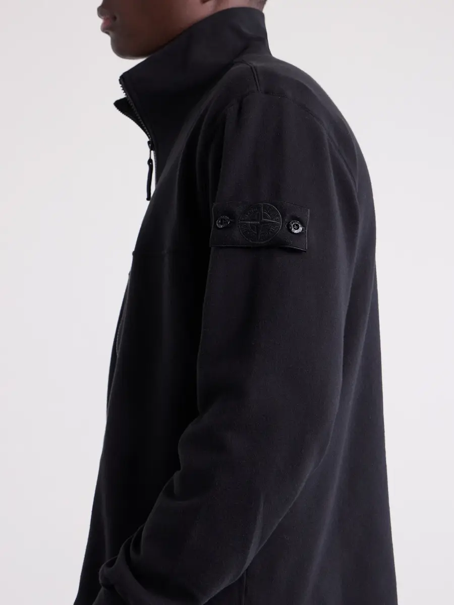Stone Island GHOST Cotton-Blend Fleece Zip-Up Sweater - Men | Thumbnail 5