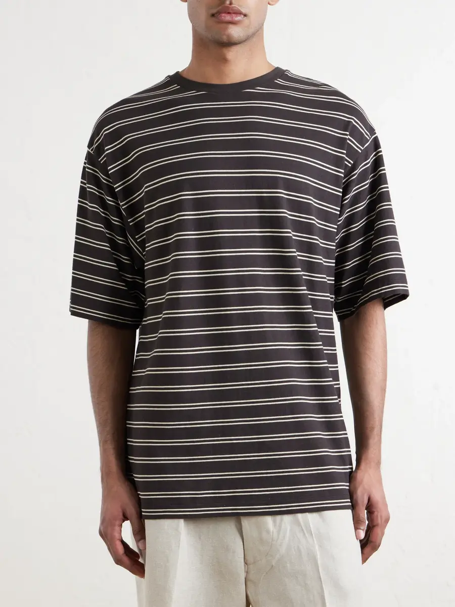 Kaptain Sunshine Striped Cotton-Jersey T-Shirt - Men | Thumbnail 3 Kaptain Sunshine Striped Cotton-Jersey T-Shirt - Men | Thumbnail 3