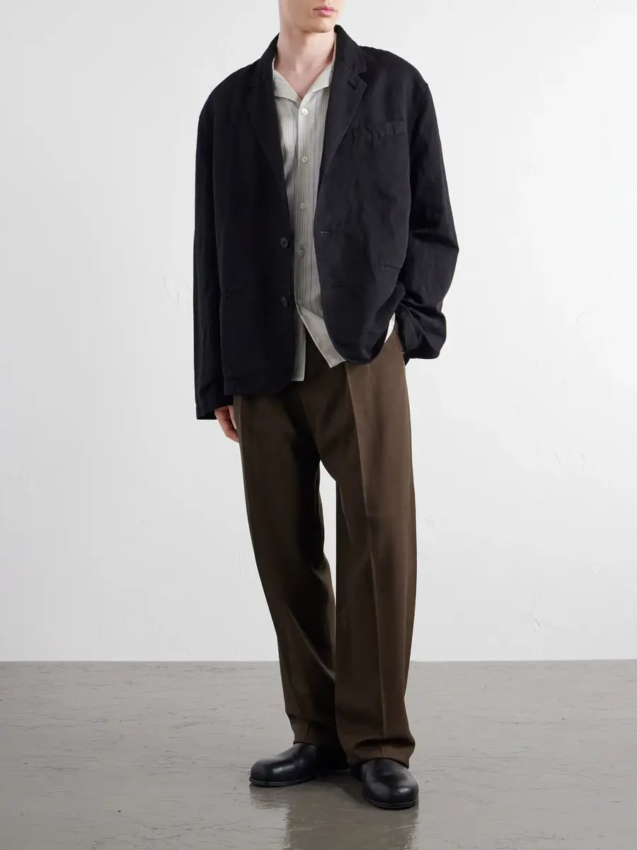 Studio Nicholson Cotton and Linen-Blend Twill Blazer - Men | Thumbnail 2 Studio Nicholson Cotton and Linen-Blend Twill Blazer - Men | Thumbnail 2