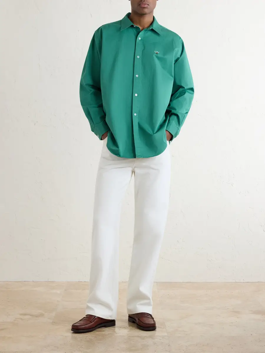 Aimé Leon Dore Logo-Embroidered Cotton Shirt - Men | Thumbnail 2 Aimé Leon Dore Logo-Embroidered Cotton Shirt - Men | Thumbnail 2