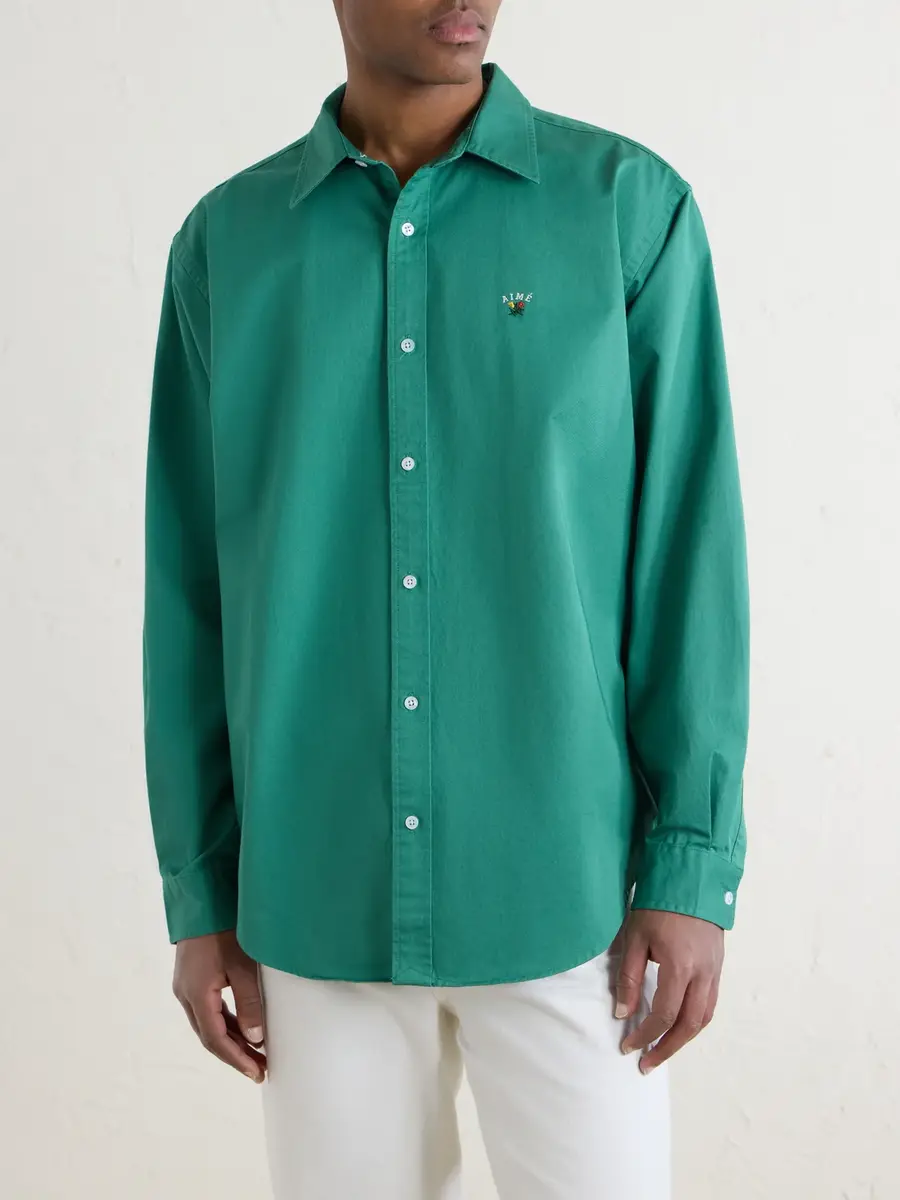Aimé Leon Dore Logo-Embroidered Cotton Shirt - Men | Thumbnail 3 Aimé Leon Dore Logo-Embroidered Cotton Shirt - Men | Thumbnail 3