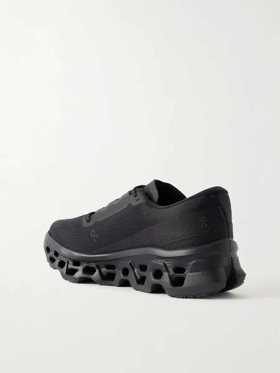 ON Cloudmonster 3 Rubber-Trimmed Stretch-Knit Sneakers - Men | Thumbnail 4