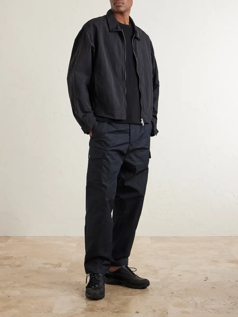 Stone Island GHOST Straight-Leg Logo-Appliquéd Cotton-Canvas Cargo Trousers - Men | Thumbnail 2 Stone Island GHOST Straight-Leg Logo-Appliquéd Cotton-Canvas Cargo Trousers - Men | Thumbnail 2
