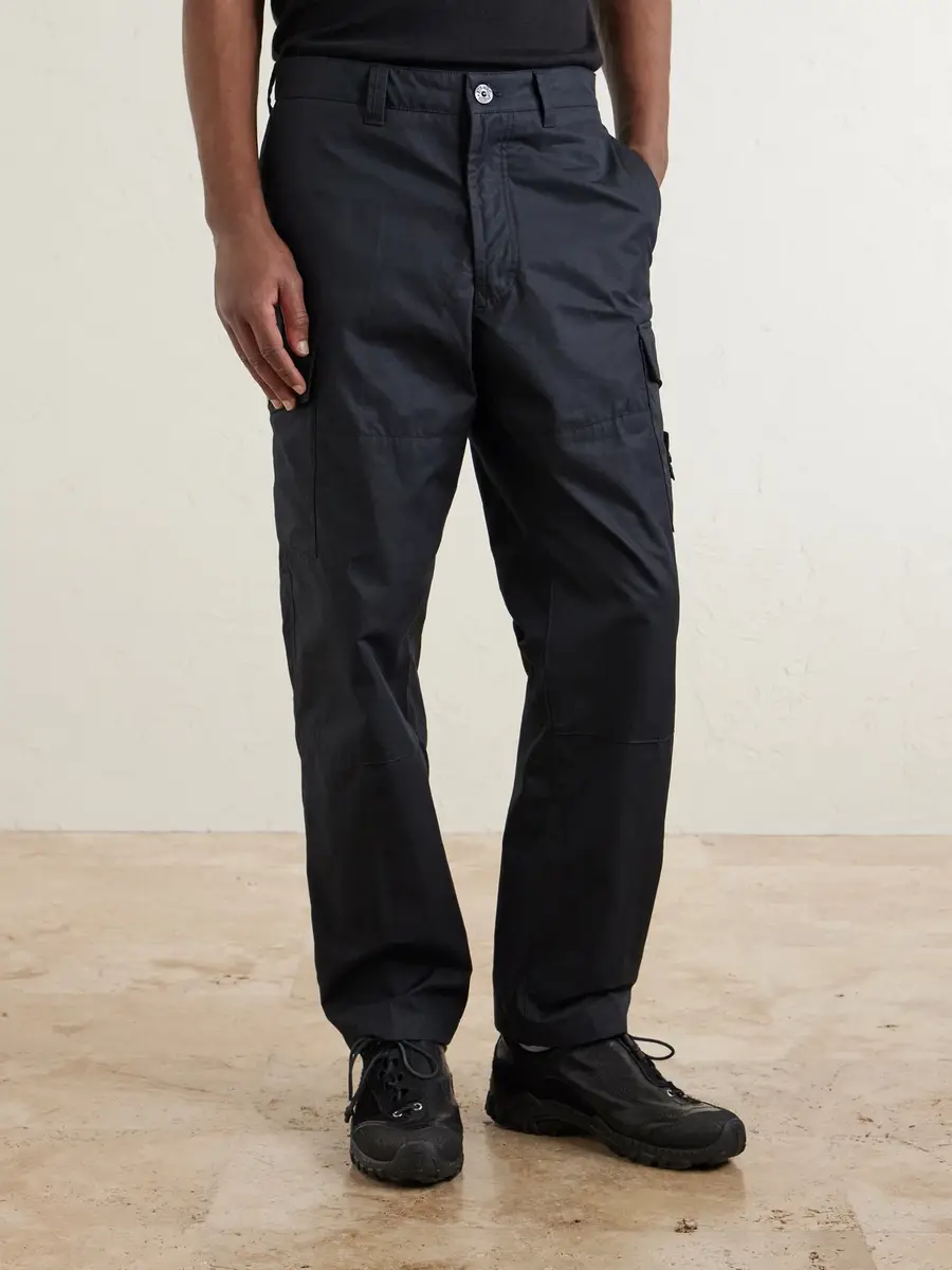 Stone Island GHOST Straight-Leg Logo-Appliquéd Cotton-Canvas Cargo Trousers - Men | Thumbnail 3 Stone Island GHOST Straight-Leg Logo-Appliquéd Cotton-Canvas Cargo Trousers - Men | Thumbnail 3