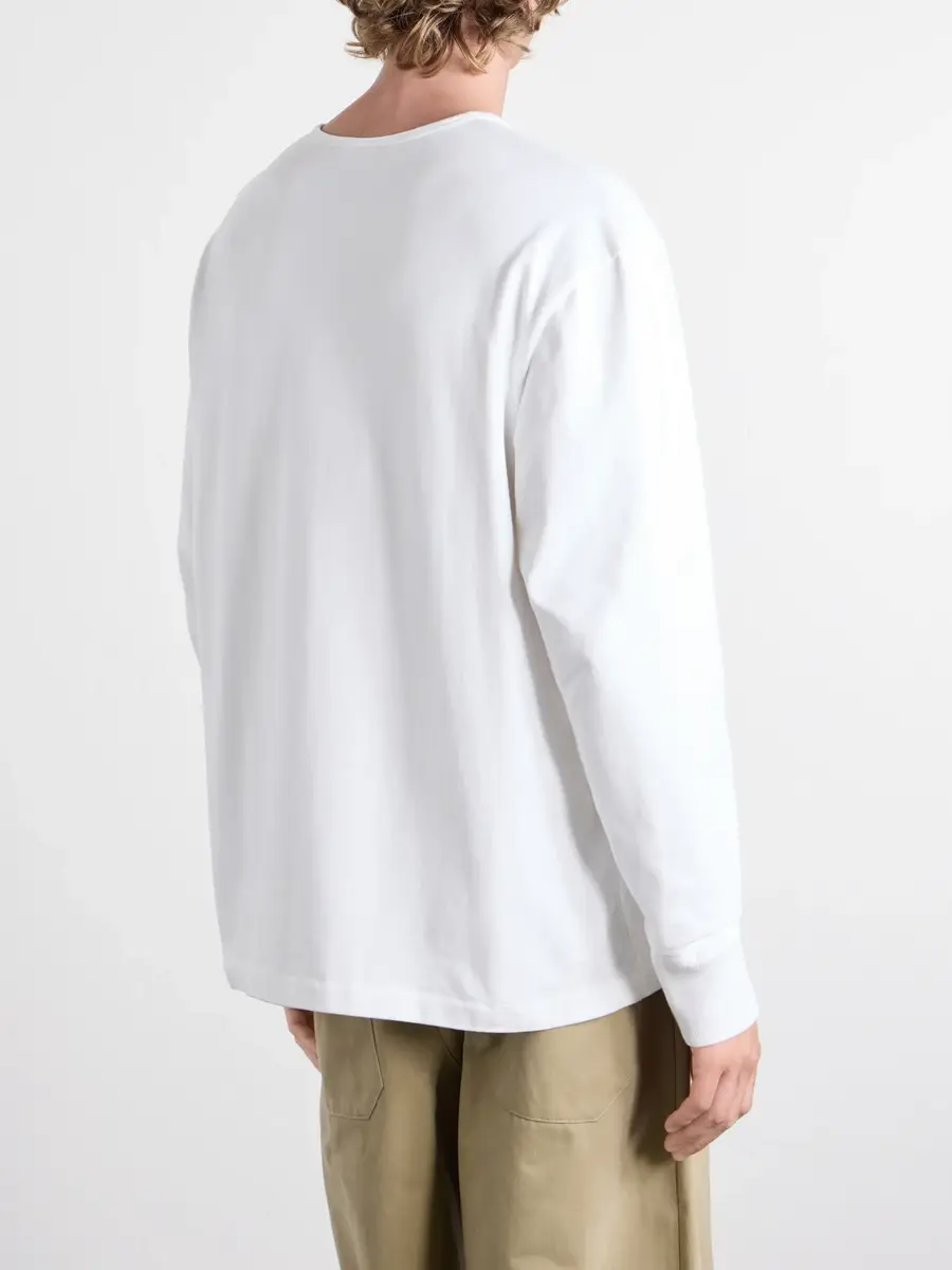 Studio Nicholson Cotton-Jersey Henley T-Shirt - Men | Thumbnail 4