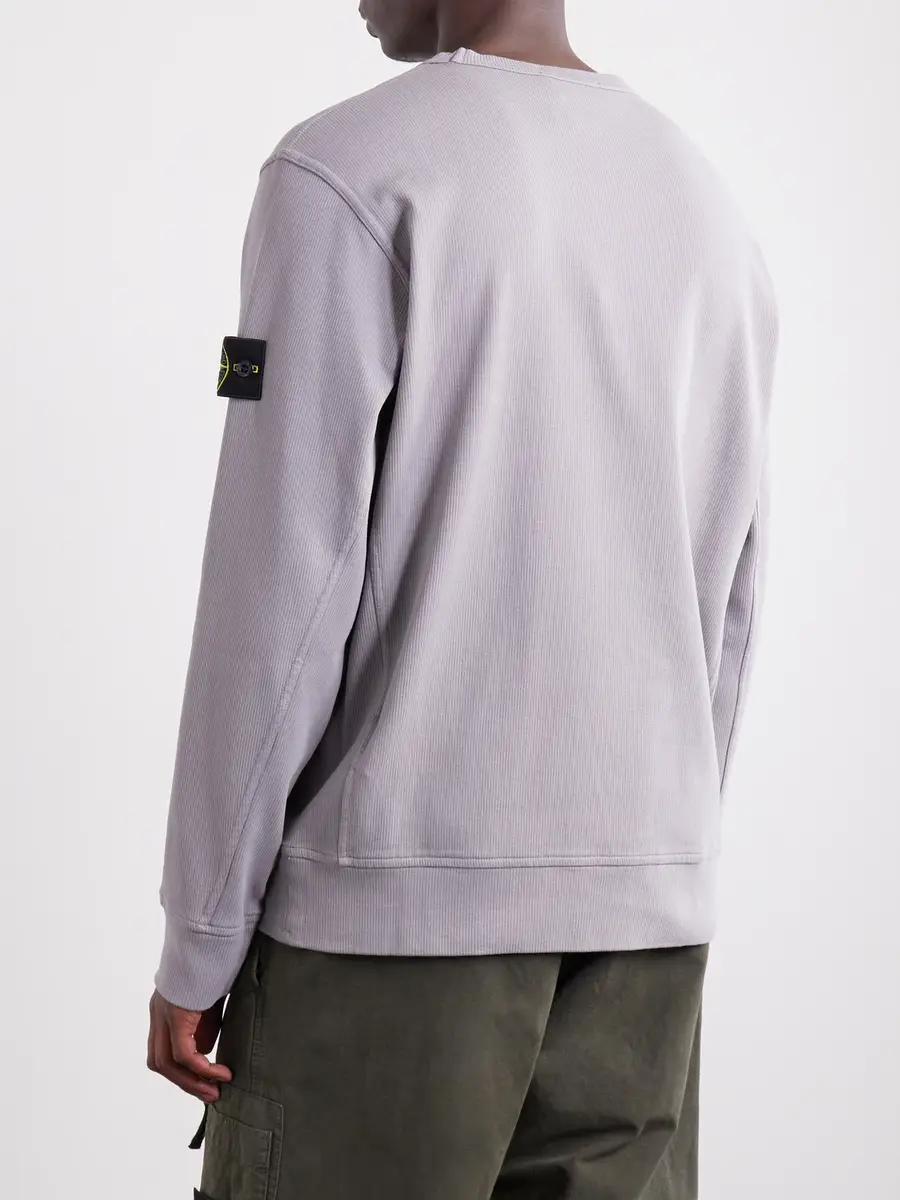 Stone Island Organic Cotton Interlock Sweatshirt - Men | Thumbnail 4 Stone Island Organic Cotton Interlock Sweatshirt - Men | Thumbnail 4