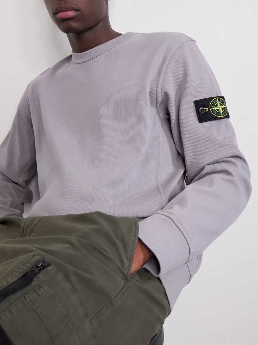 Stone Island Organic Cotton Interlock Sweatshirt - Men | Thumbnail 5 Stone Island Organic Cotton Interlock Sweatshirt - Men | Thumbnail 5