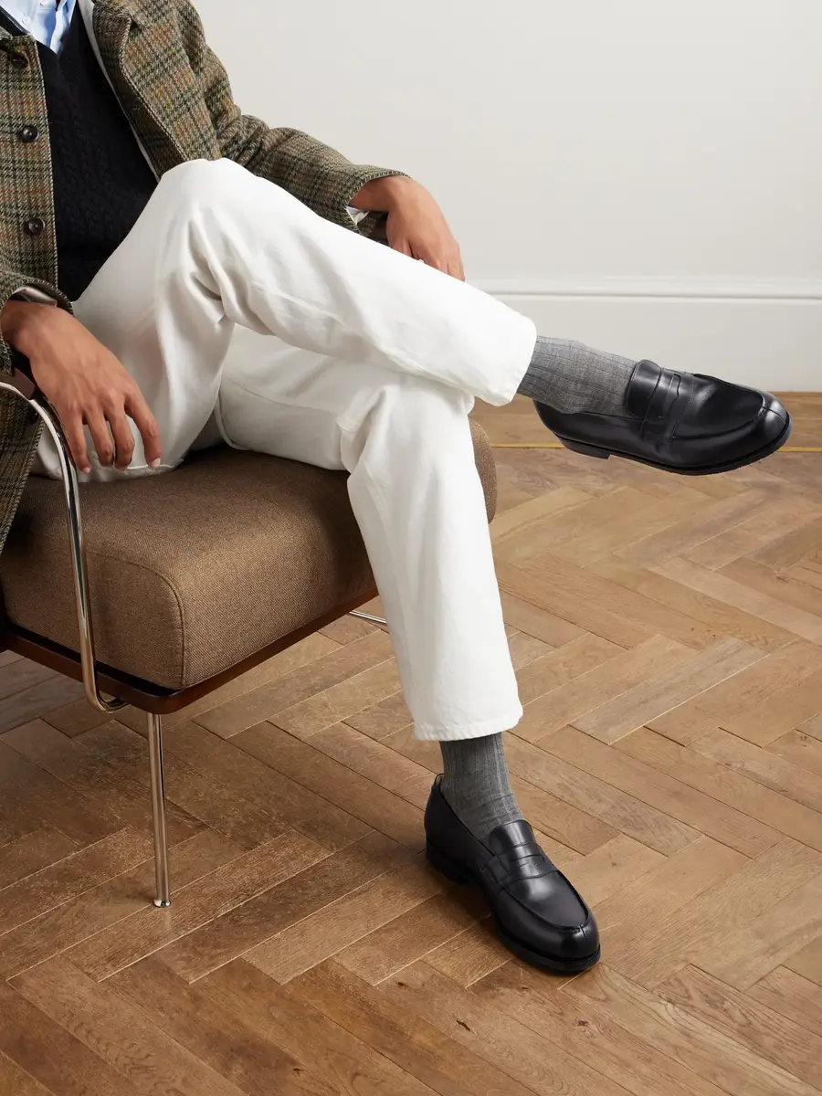 J.M. Weston 180 Moccasin Leather Penny Loafers - Men | Thumbnail 2 J.M. Weston 180 Moccasin Leather Penny Loafers - Men | Thumbnail 2