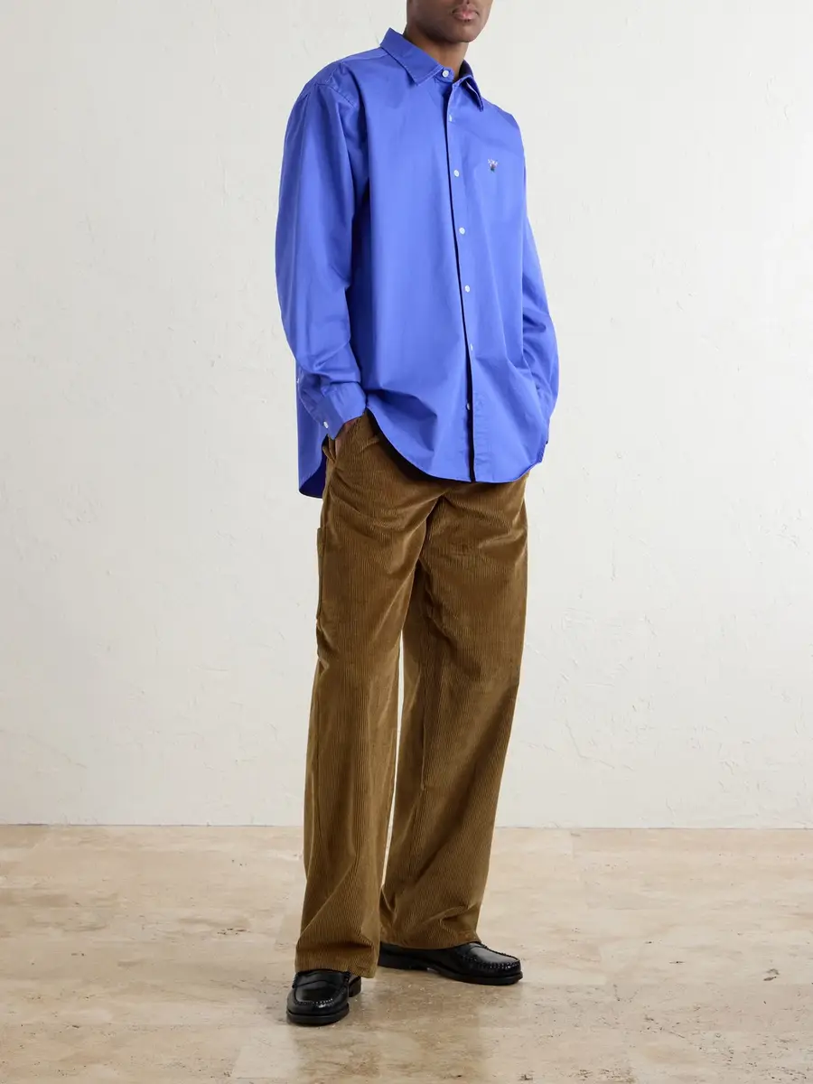 Aimé Leon Dore Logo-Embroidered Cotton Shirt - Men | Thumbnail 2
