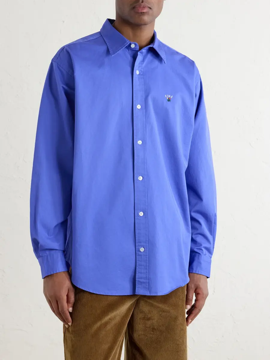 Aimé Leon Dore Logo-Embroidered Cotton Shirt - Men | Thumbnail 3
