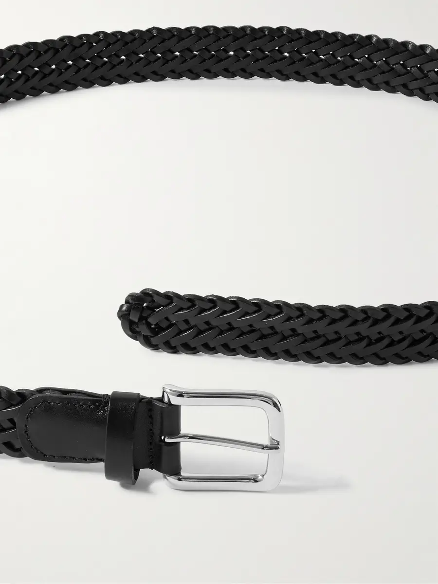 Anderson's 3cm Woven Leather Belt - Men | Thumbnail 2 Anderson's 3cm Woven Leather Belt - Men | Thumbnail 2